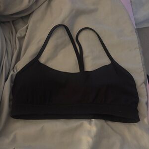 lululemon flow y bra black A/B cup size 10